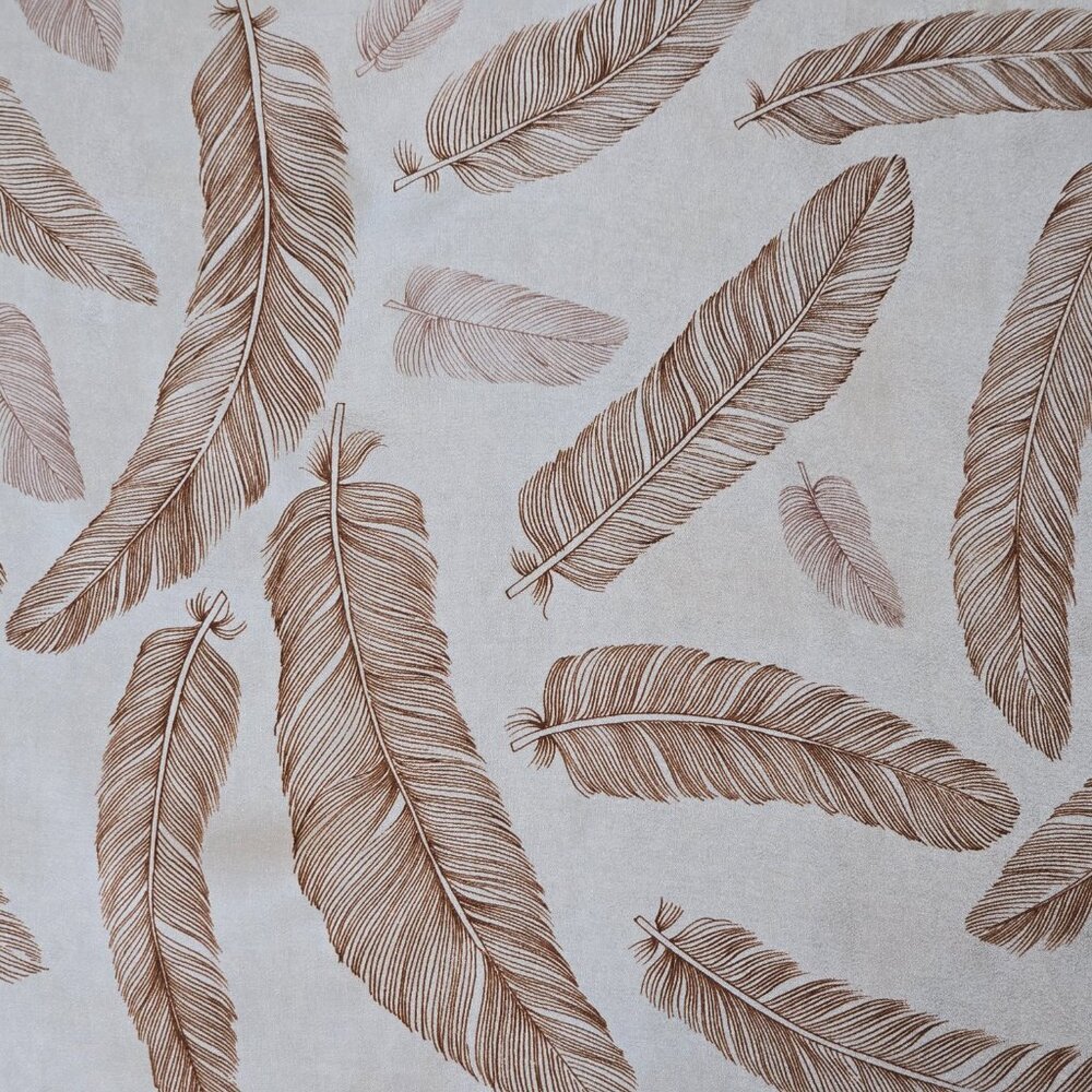 Echo Silk Feather Scarf Bird - Picture 2 of 10